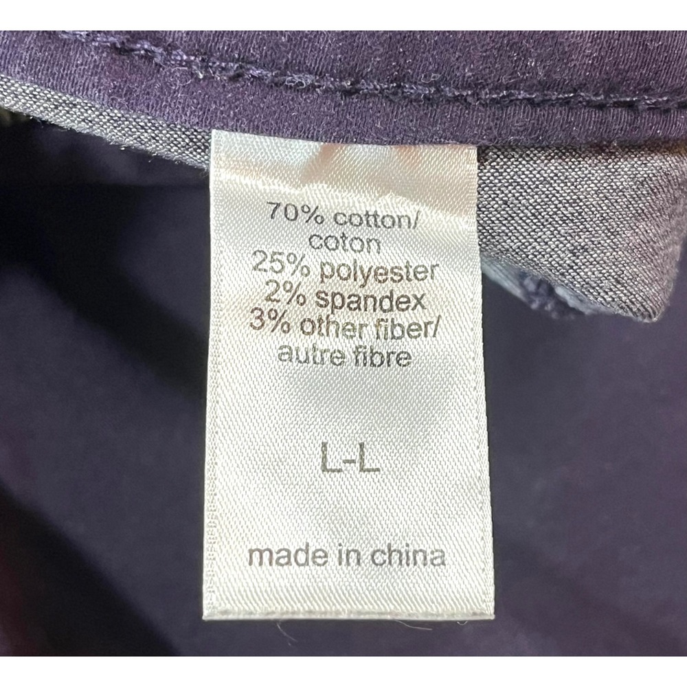 Maurices Jeans Women L Long Plum Purple Slim Fit Stretch Casual Chic Office - Picture 8 of 12